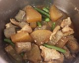 給食の「鶏肉と大根のべっこう煮」♡染みる作り方5写真