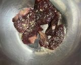 レバーとターサイの旨辛炒め作り方1写真