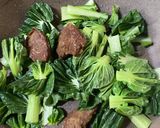 レバーとターサイの旨辛炒め作り方3写真