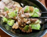 かんたん美容食!アボカドさば納豆作り方4写真