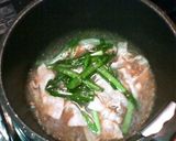 にらと豚肉の卵とじぃ.*゜作り方3写真