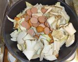 エリンギキャベツソーセージ卵甘辛炒め作り方5写真