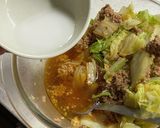 レンジで！白菜とひき肉のピリ辛とろみ煮作り方5写真