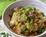 レンジで！白菜とひき肉のピリ辛とろみ煮作り方7写真