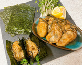 牡蠣の磯辺焼き♪海苔で巻き巻き作り方6写真