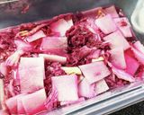 鮮やかな紫が綺麗♡紫白菜と大根のピクルス作り方6写真