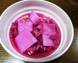鮮やかな紫が綺麗♡紫白菜と大根のピクルス作り方7写真
