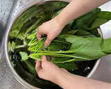 ほうれん草と豚肉のミルフィーユ巻き作り方1写真