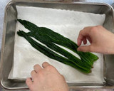 ほうれん草と豚肉のミルフィーユ巻き作り方3写真