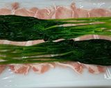 ほうれん草と豚肉のミルフィーユ巻き作り方4写真