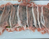 ほうれん草と豚肉のミルフィーユ巻き作り方5写真