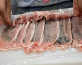 ほうれん草と豚肉のミルフィーユ巻き作り方6写真