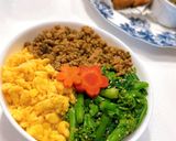 春香る♪蕗の薹と菜の花の3色そぼろ丼作り方15写真