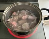 くるくる丸めて豚バラ煮と中華野菜スープ作り方2写真
