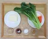 介護食　減塩小松菜の白和え作り方1写真