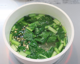 介護食　減塩小松菜の白和え作り方4写真