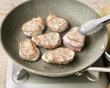 豚ヒレ肉の厚切りステーキ クリームソース作り方3写真