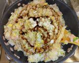 蕪の葉とハムの炒飯作り方7写真