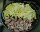 ゴロゴロ豚肉トロトロ白菜の中華炒め煮作り方2写真