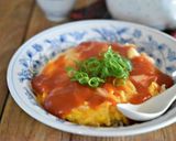 かに玉の甘酢あんかけ丼作り方5写真