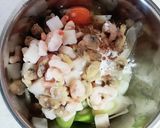 長ネギと玉ねぎの海鮮米粉チヂミ作り方2写真