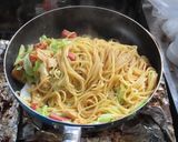 簡単美味ベーコンと湯葉とキャベツのパスタ作り方8写真