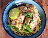 アスパラベーコンとマッシュルームのパスタ作り方7写真