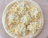 明太マッシュポテトピッツァ！作り方3写真