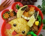 ＊ピカチュウ＊簡単　キャラ弁レシピ作り方6写真