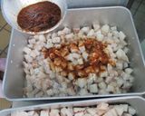 【学校給食】ホキのごまがらめ作り方1写真