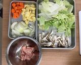 【大崎市】白菜のクリーム煮【学校給食】作り方1写真