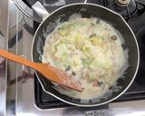 【大崎市】白菜のクリーム煮【学校給食】作り方4写真