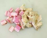 サラダチキンとベーコンのペペロンチーノ作り方3写真