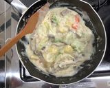 【大崎市】白菜のクリーム煮【学校給食】作り方5写真