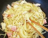 サラダチキンとベーコンのペペロンチーノ作り方10写真