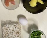 たらバタねぎたまうどん 作り方1写真