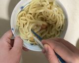 たらバタねぎたまうどん 作り方3写真