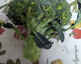 我が家流ごま油ブロッコリーじゃこ炒め作り方1写真