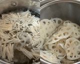 れんこんとエノキの梅おかか和え作り方2写真