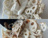れんこんとエノキの梅おかか和え作り方4写真