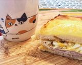おしゃれハムたまごトーストサンド作り方5写真