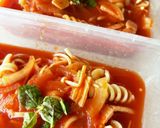 簡単トマトジュースでスープパスタ作り方4写真