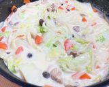 クリーム煮パスタ作り方3写真