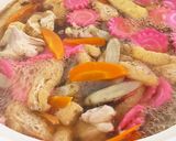 南瓜団子入り煮込うどん。作り方1写真