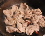 豚肉エノキタケ生しいたけ蓮根の甘辛炒め作り方3写真