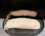 レンチン2分！鶏胸肉で柔らかハムロール作り方8写真