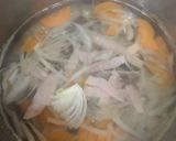 給食の「五目中華スープ」♡ごま油香る作り方3写真