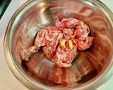 牛肉と絹どうふの卵とじ丼作り方1写真