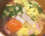 給食の「五目中華スープ」♡ごま油香る作り方5写真