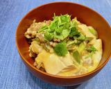 牛肉と絹どうふの卵とじ丼作り方7写真